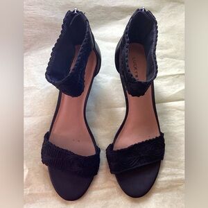 Lucky Brand Black Wedge Sandals - Size 9